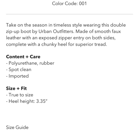 urban outfitters zip-up boot - Picture 6 of 7